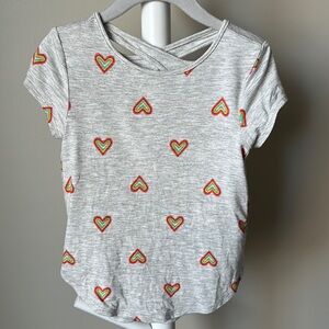 Old Navy Short Sleeve Heart Graphic Tee 2T